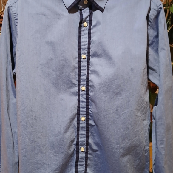 Mens Zara Piped Button Down - Picture 9 of 9